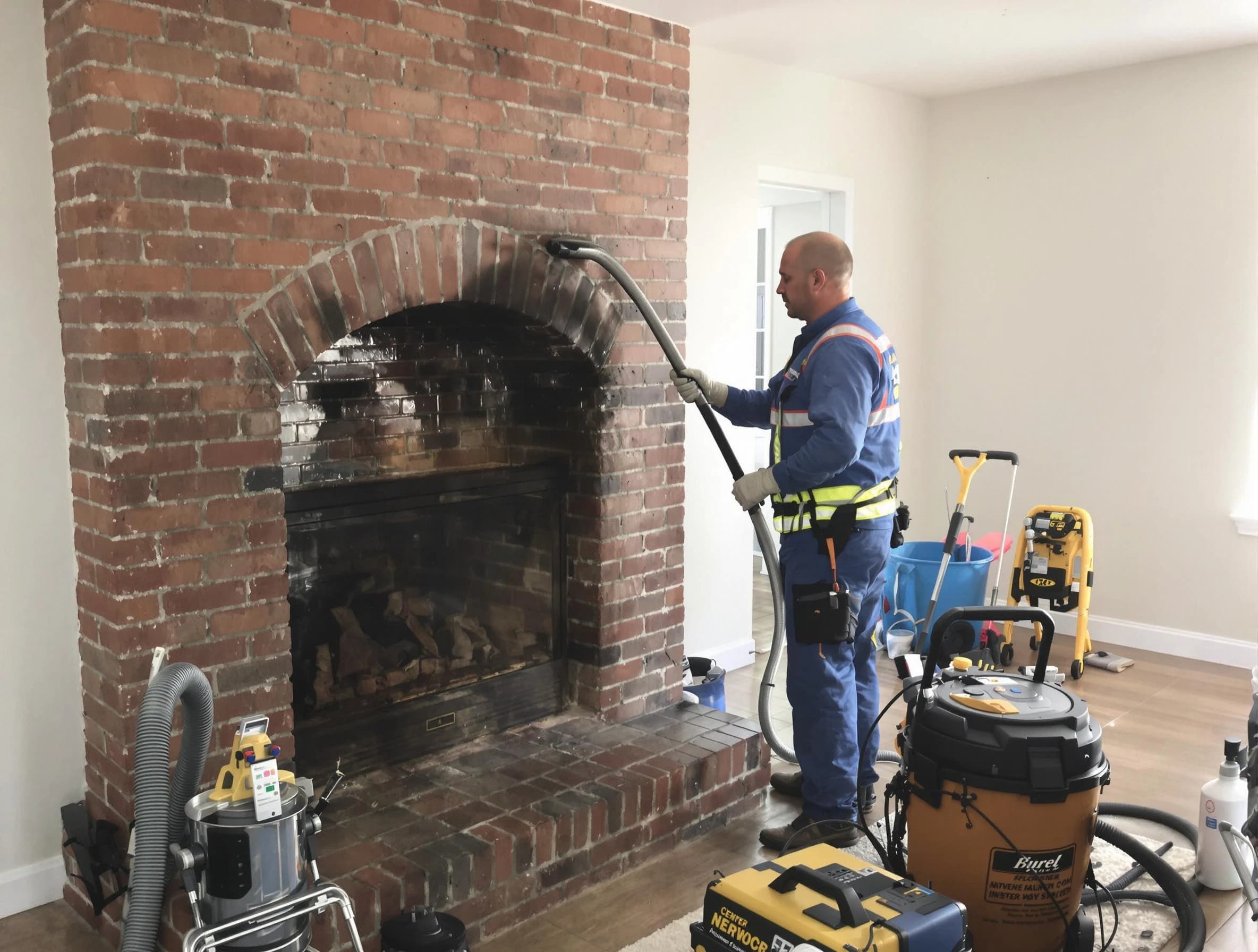 Sandia Heights Chimney Sweep expert performing detailed chimney sweep in Sandia Heights, NM