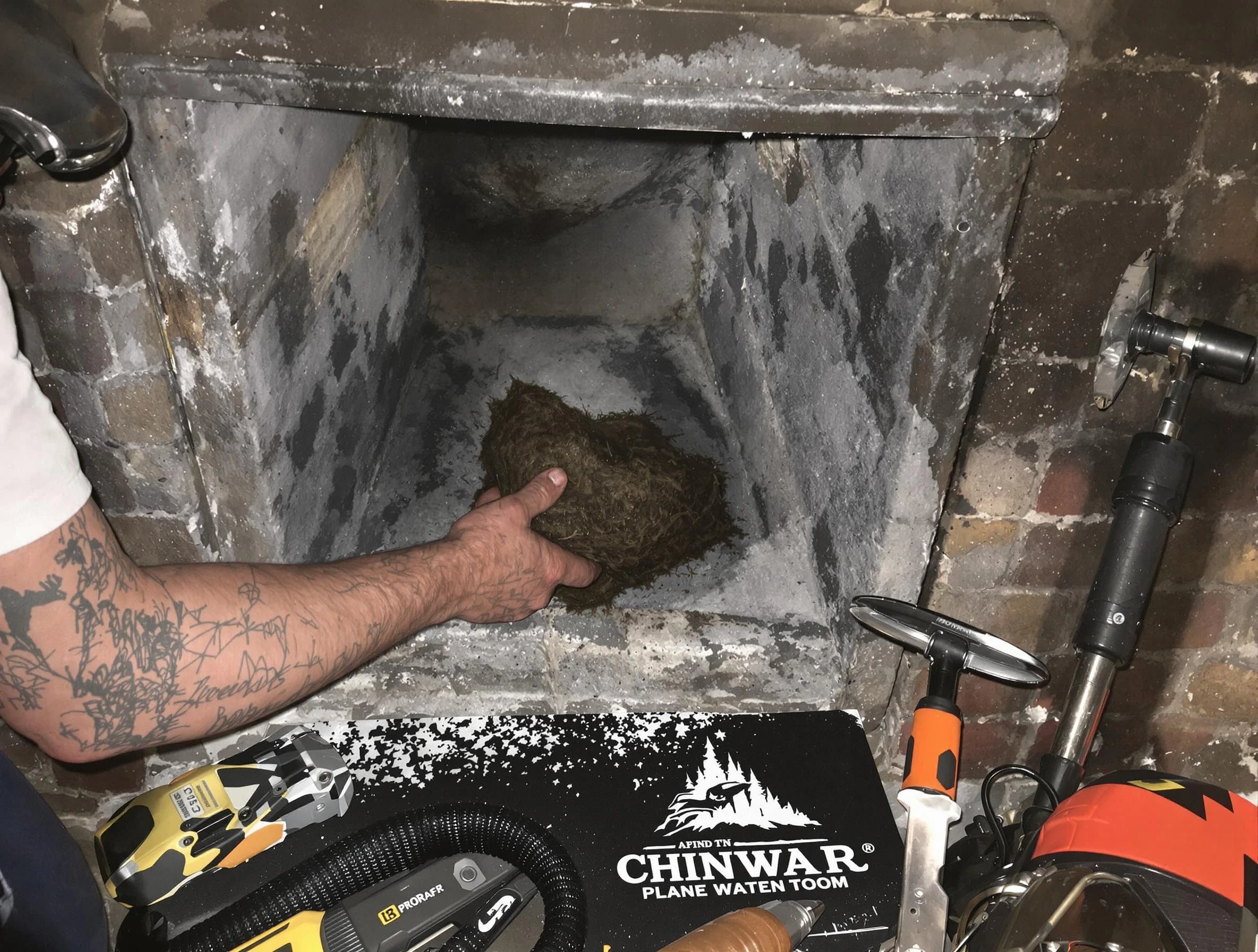 Sandia Heights Chimney Sweep safely removing debris and screening chimney in Sandia Heights, NM