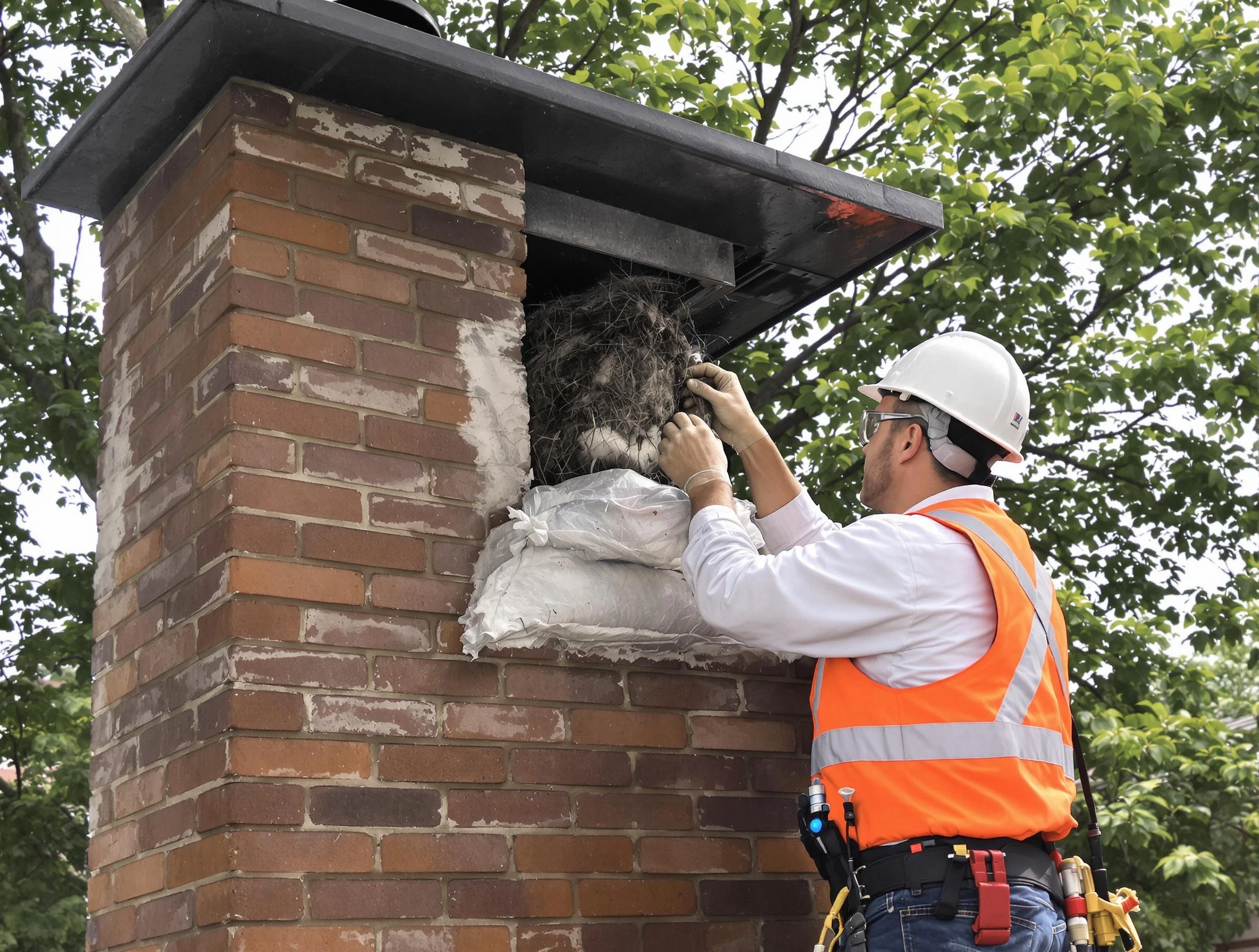 Humane removal of debris and animals by Sandia Heights Chimney Sweep in Sandia Heights, NM