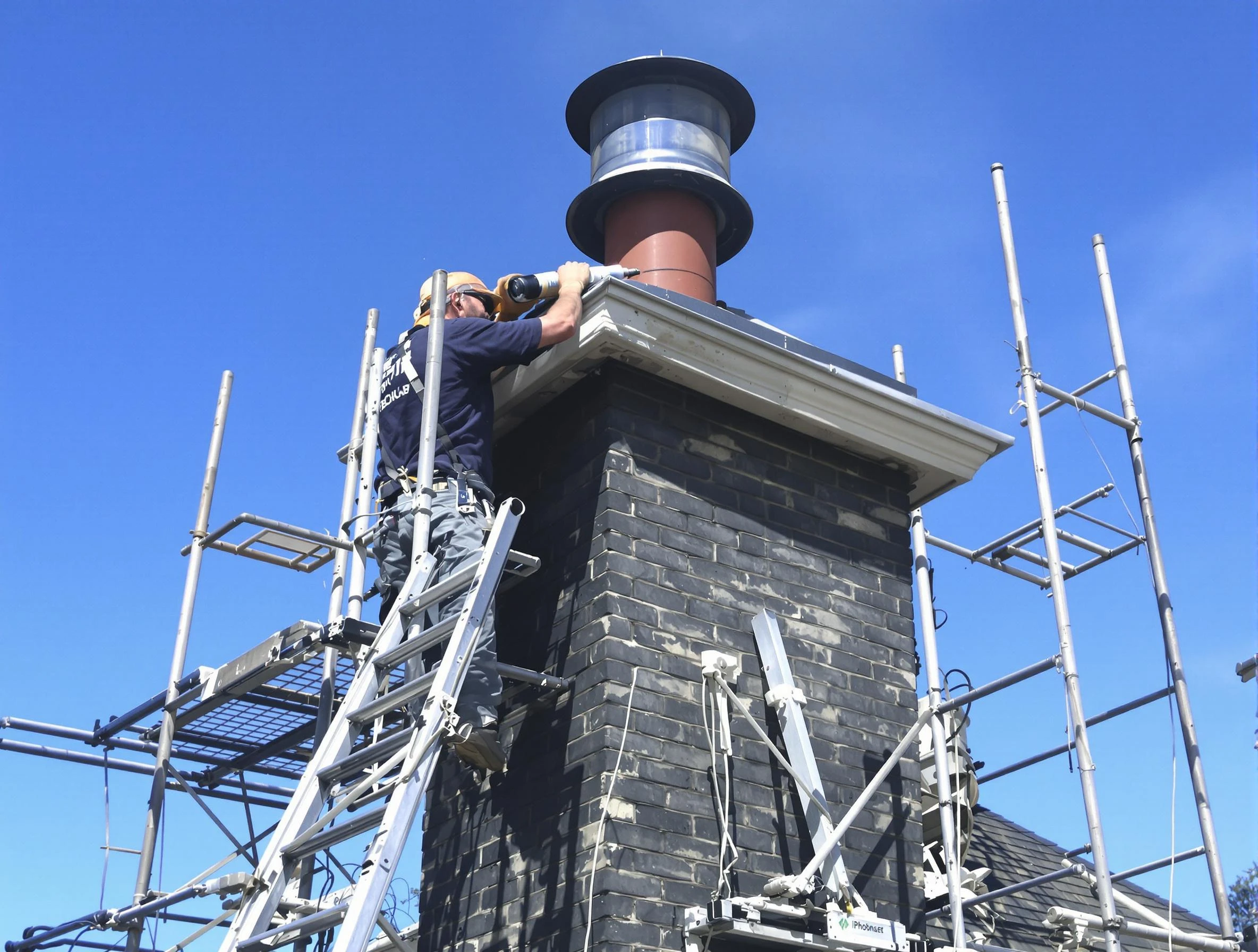 Sturdy chimney crown finished by Sandia Heights Chimney Sweep in Sandia Heights, NM