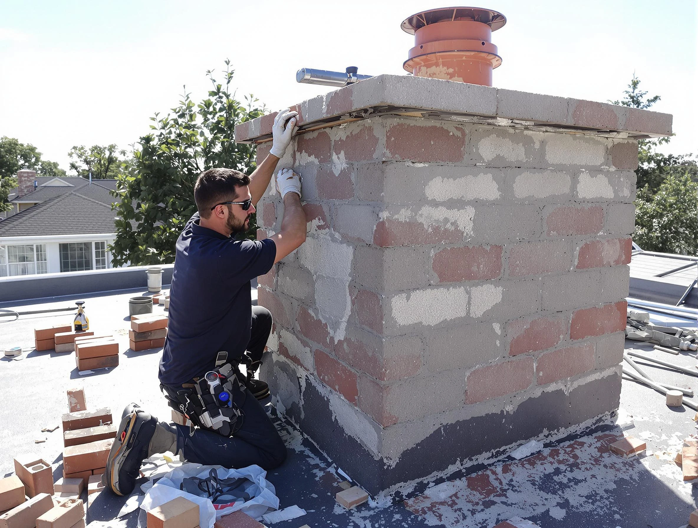 Advanced chimney repair process by Sandia Heights Chimney Sweep in Sandia Heights, NM