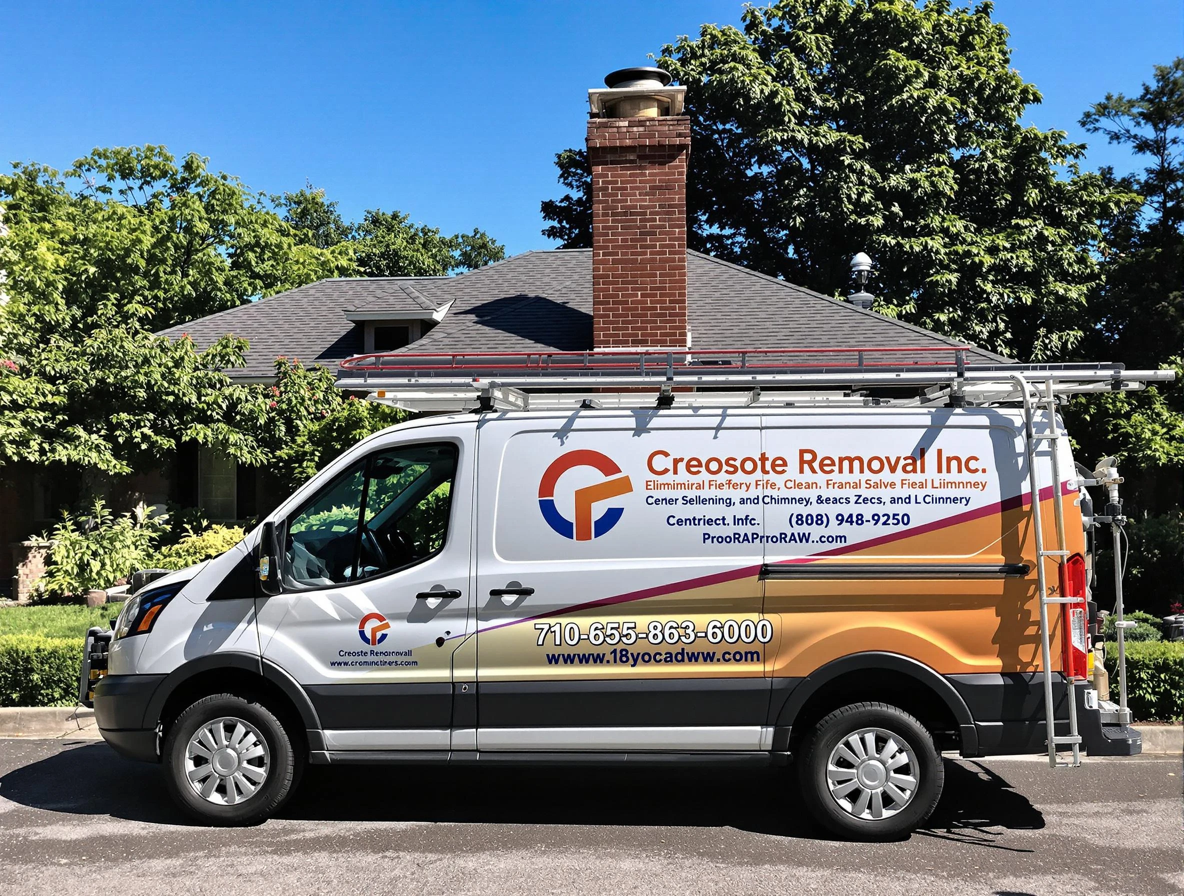 Sandia Heights Chimney Sweep technician removing creosote safely in Sandia Heights, NM